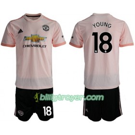 Billige Fotballdrakter Manchester United Young 18 Barn Bortedraktsett 2018/19 Kortermet